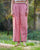 Wide Paper Bag Trousers - Red & Ivory