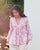 Ruffled Sleeves Top-Pink