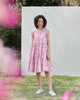 Tiered Dress with Slip - Pink