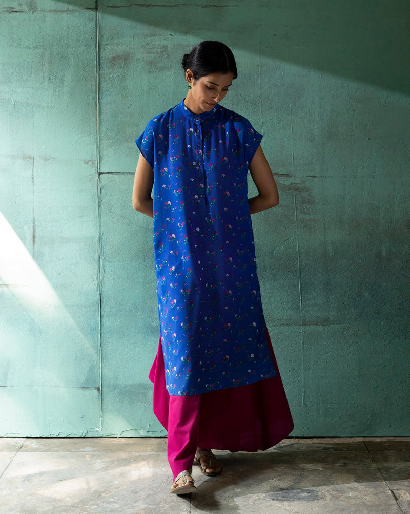 Short Sleeve kurta - Blue