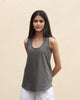 Ukiyo Racerback Top - Charcoal