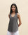 Ukiyo Racerback Top - Charcoal
