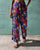 Side Slit Pants - Blue