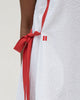 Twill Tape Strappy Dress - White Seersucker