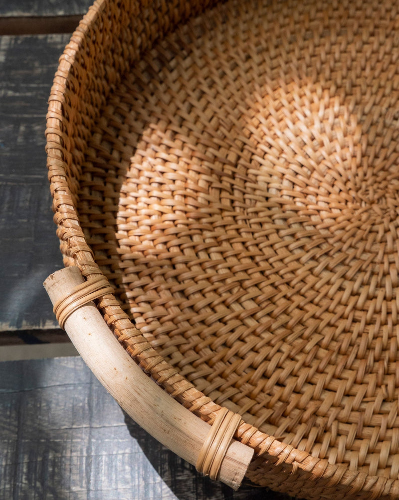Rattan tray