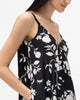 V-Neck Strappy Dress - Ivory & Black