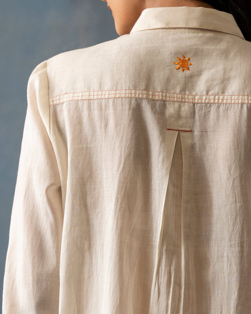 Uneven Hem Top - Ivory