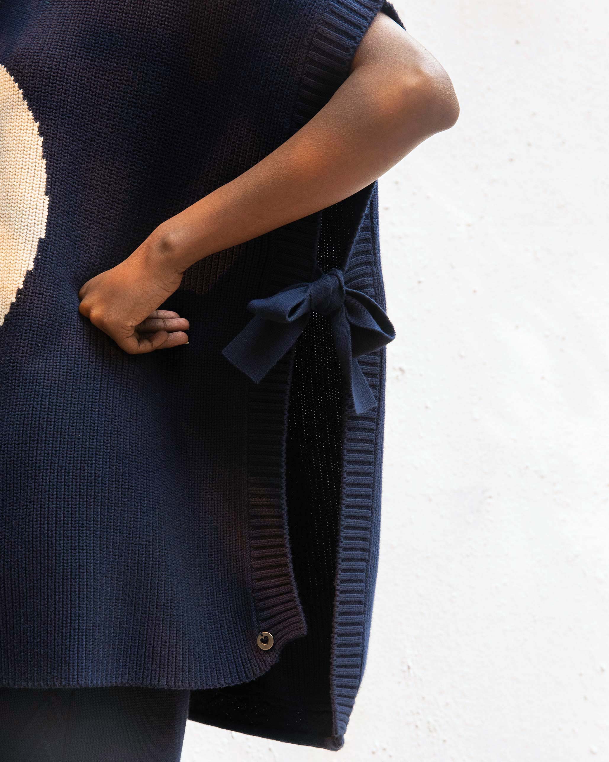 Turtle Neck Top - Navy