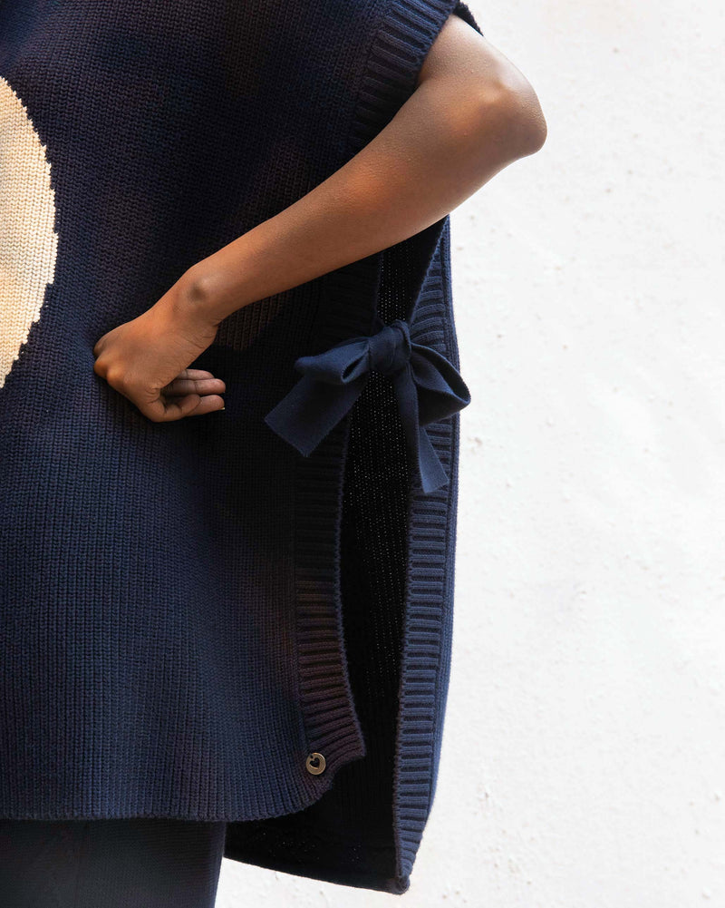 Turtle Neck Top - Navy