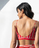 Strappy Stripe Blouse - Red
