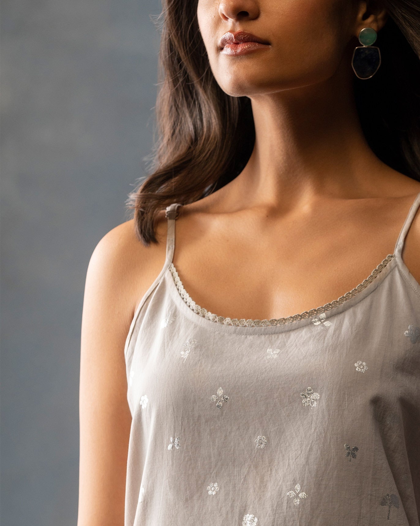 Vintage Camisole Slip - Grey