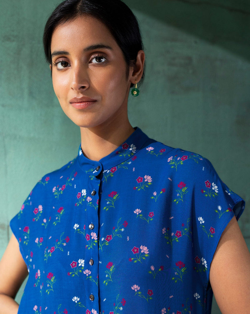 Short Sleeve kurta - Blue