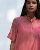 Round Hem Kurta with Slip - Red