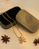 Star anise charm with chain (Set of 2)
