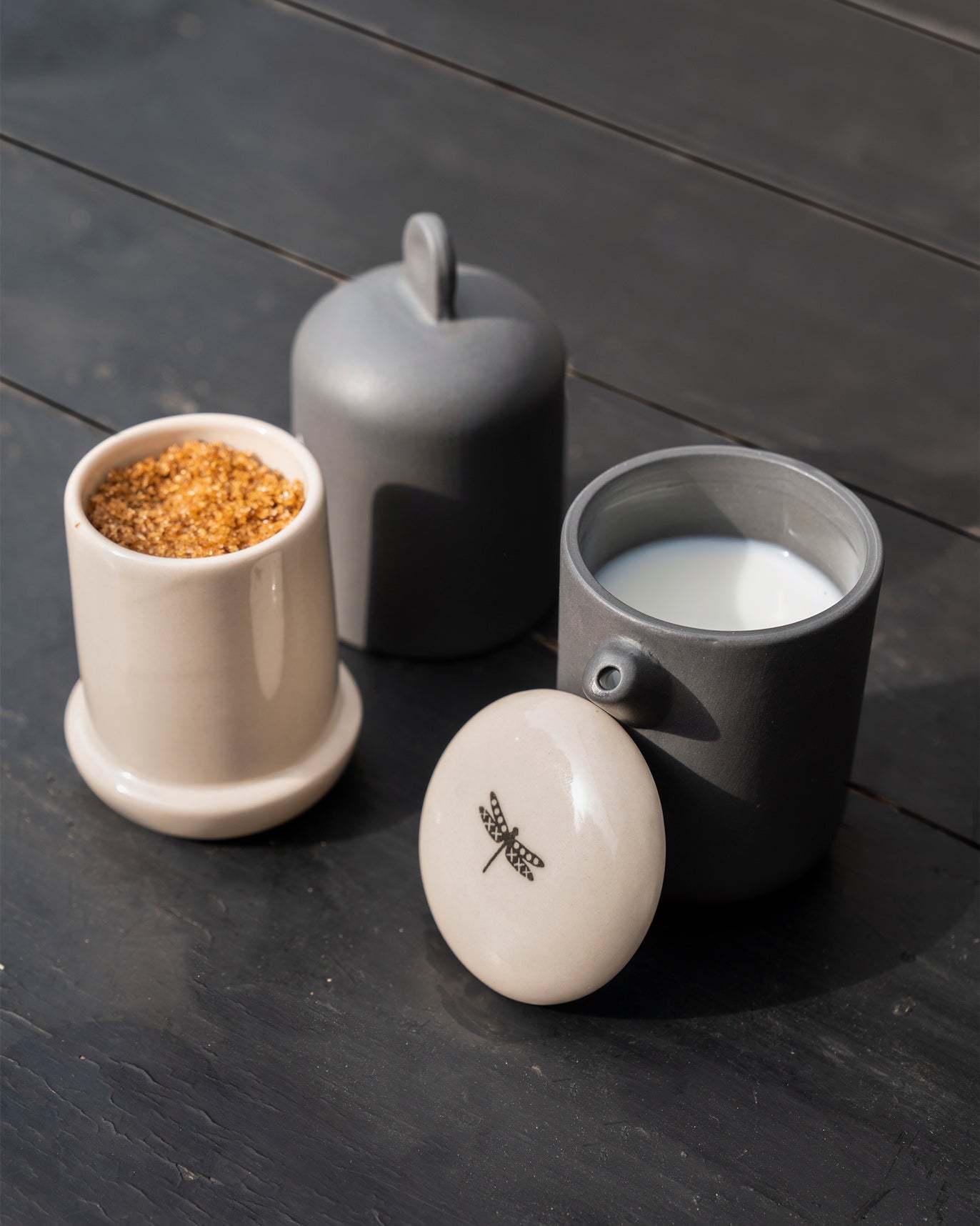 Taramandal Sugar Pot and Creamer (Set of 2)