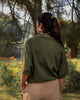 Side Pleat Shirt - Olive