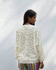V-Neck Front Knot Top- Ivory