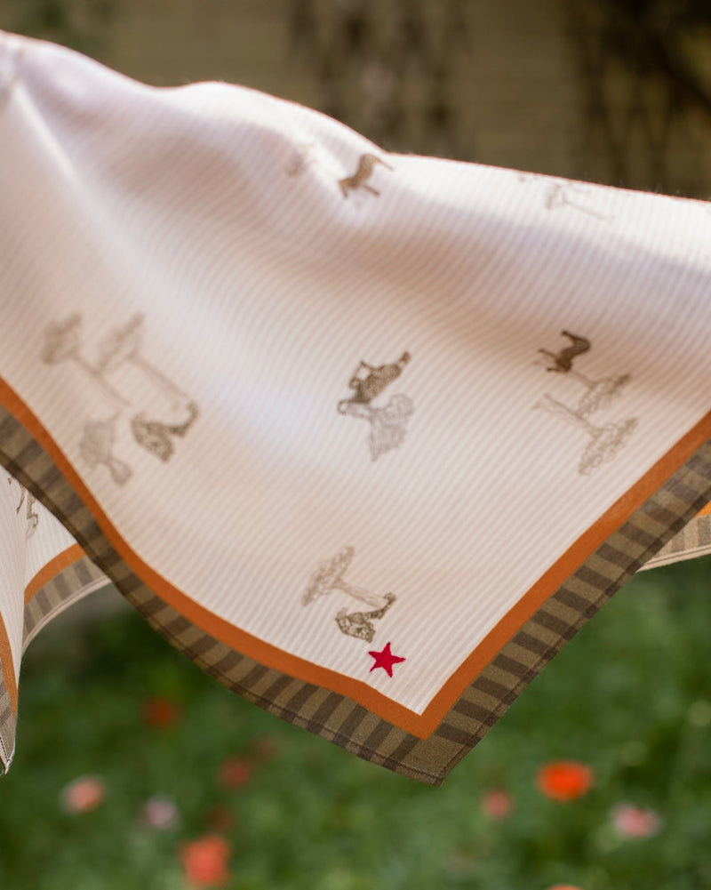 Safari Tribe Bandana - Beige & Brown