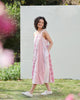 Strappy A-line Dress - Pink