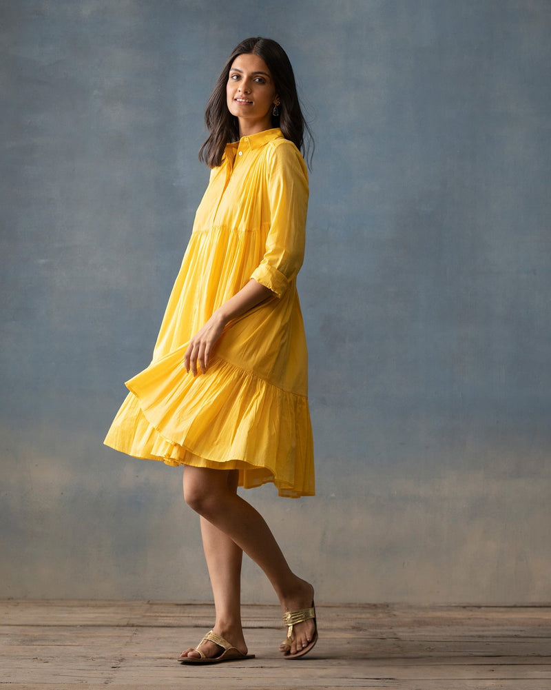 Tier Dress - Yellow