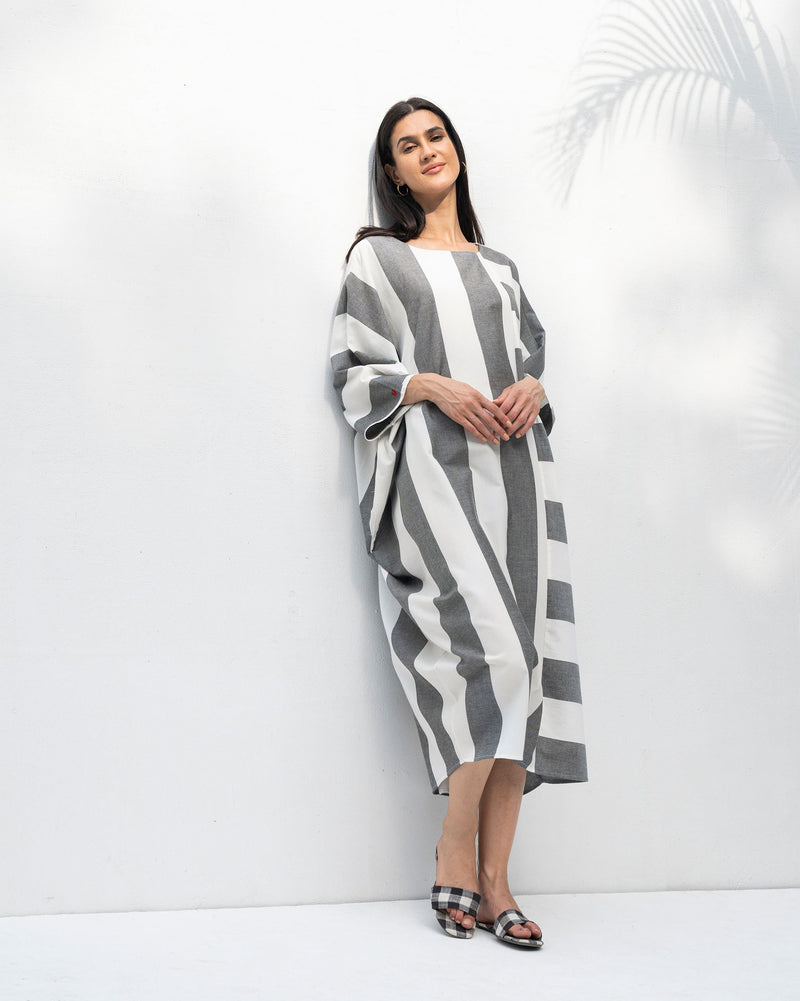 Serene Dress - Black & White