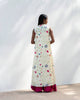 Sleeveless High Neck Kurta with Slip- Ivory