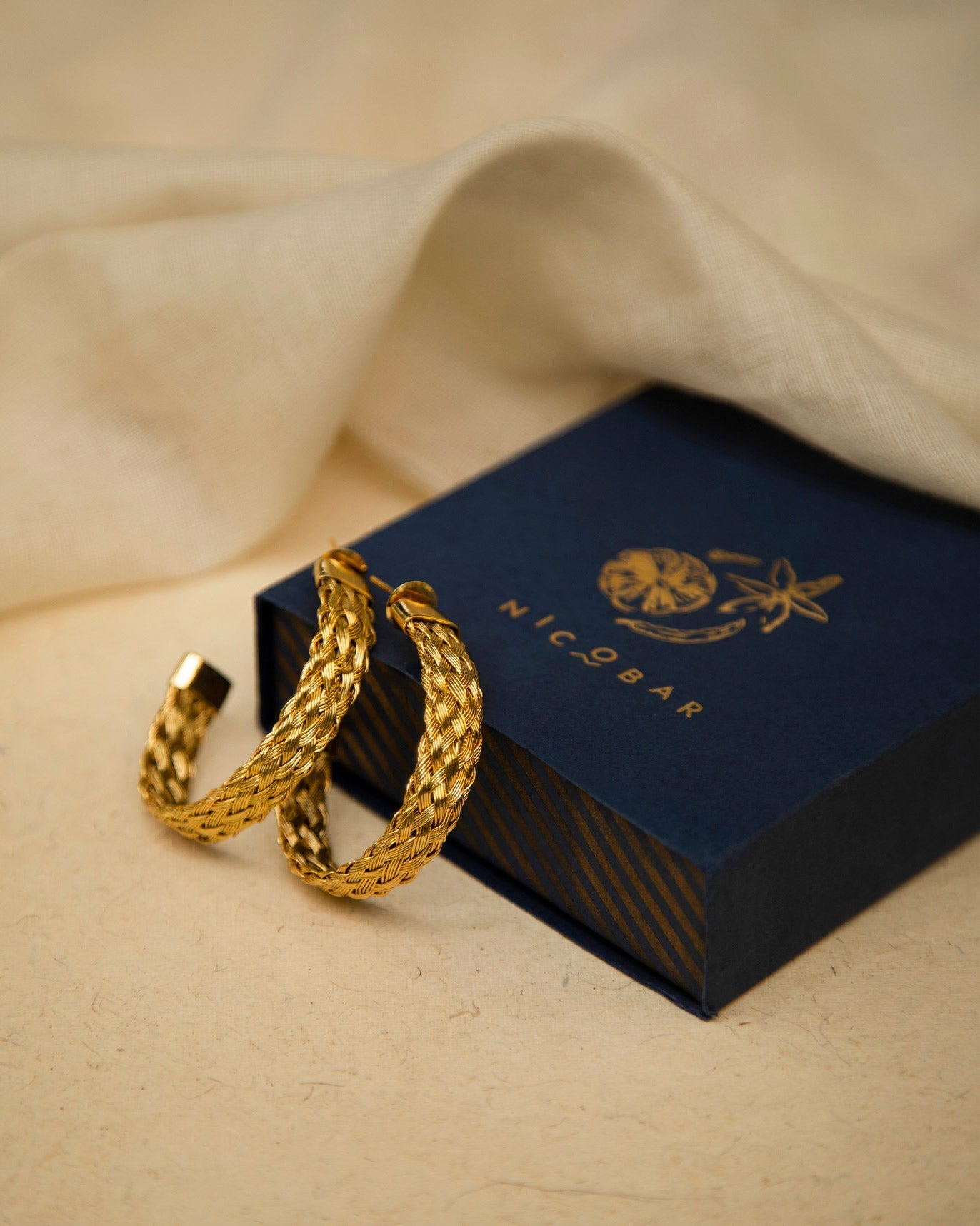 Sea Shore Hoops - Gold