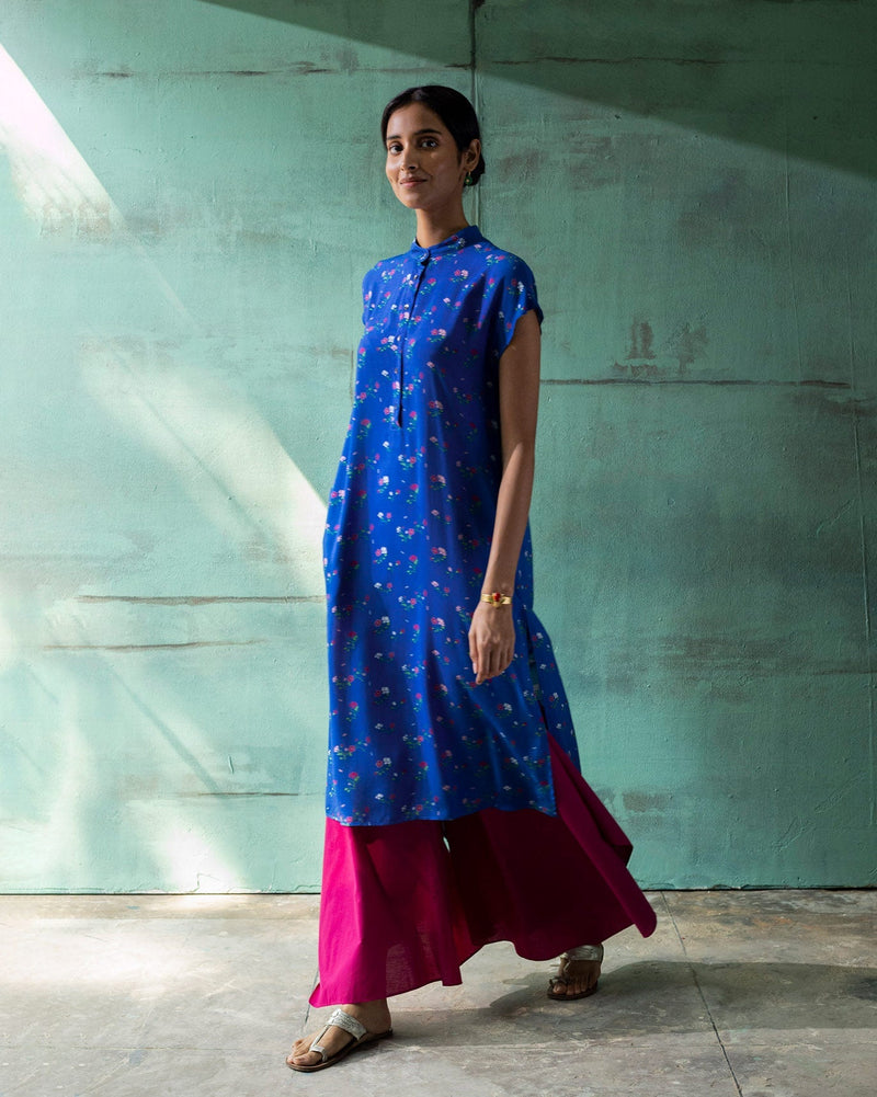 Short Sleeve kurta - Blue