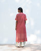 Round Hem Kurta with Slip - Red
