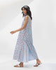 Summer Fun Kurta - Blue & Red