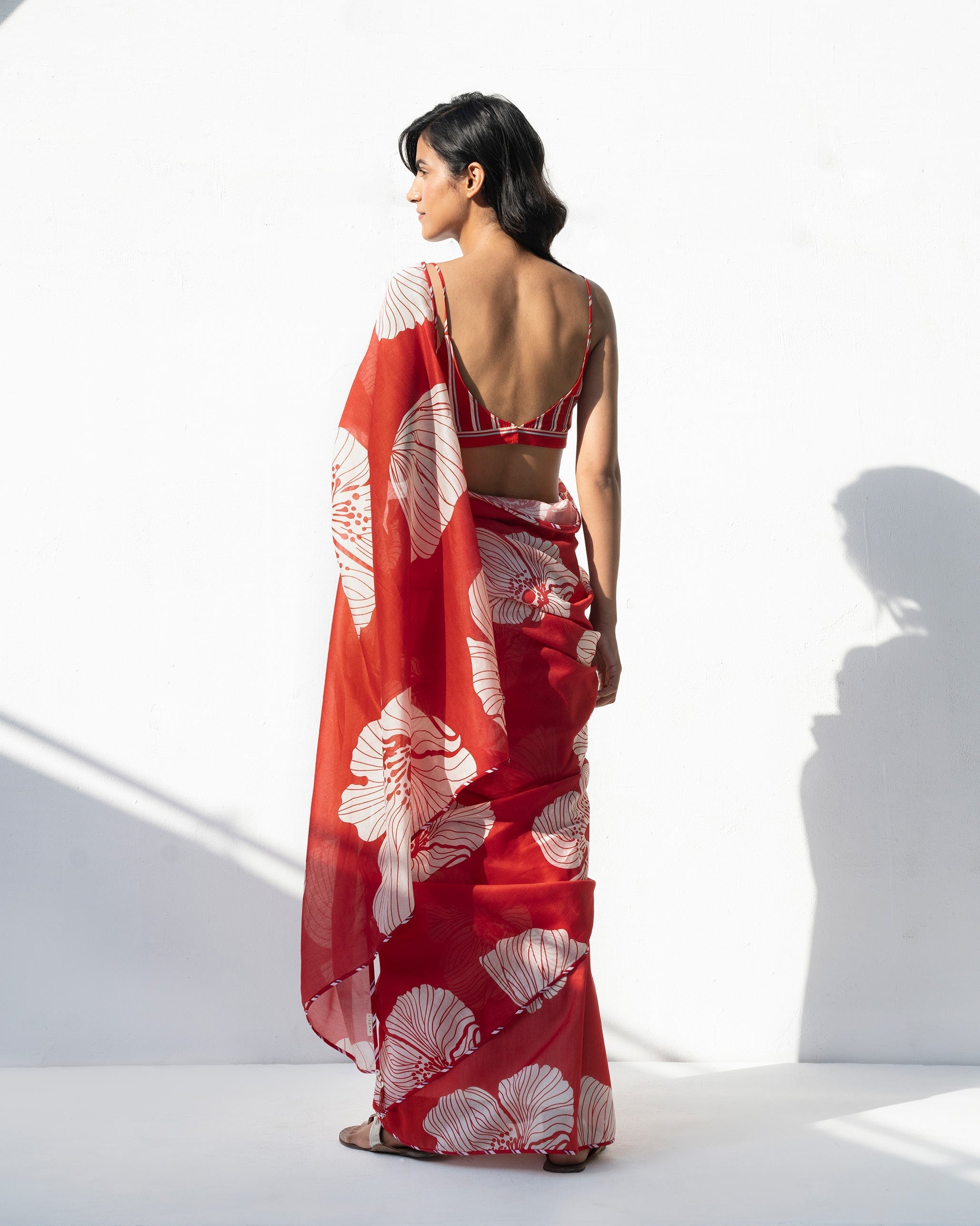 Wildflower Sari - Red