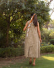 Side Elastic Dress - Tan