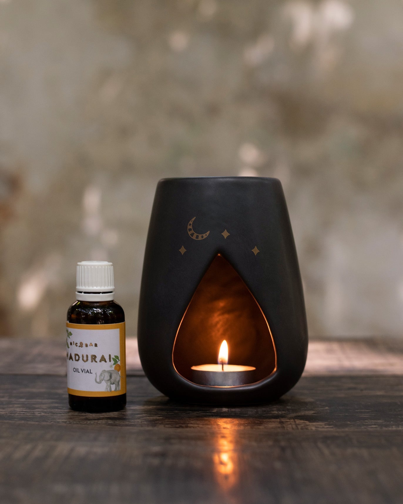 Sher Diffuser + Tea-Light + Vial (Madurai)