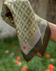 Square Grid Bandana - Olive