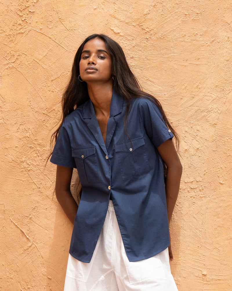 Savannah Top - Navy