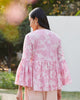 Ruffled Sleeves Top-Pink