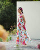 Smocked Neck Dress - Multi Color