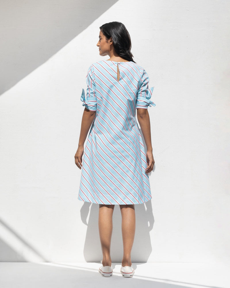 Shift Pocket Dress - Blue