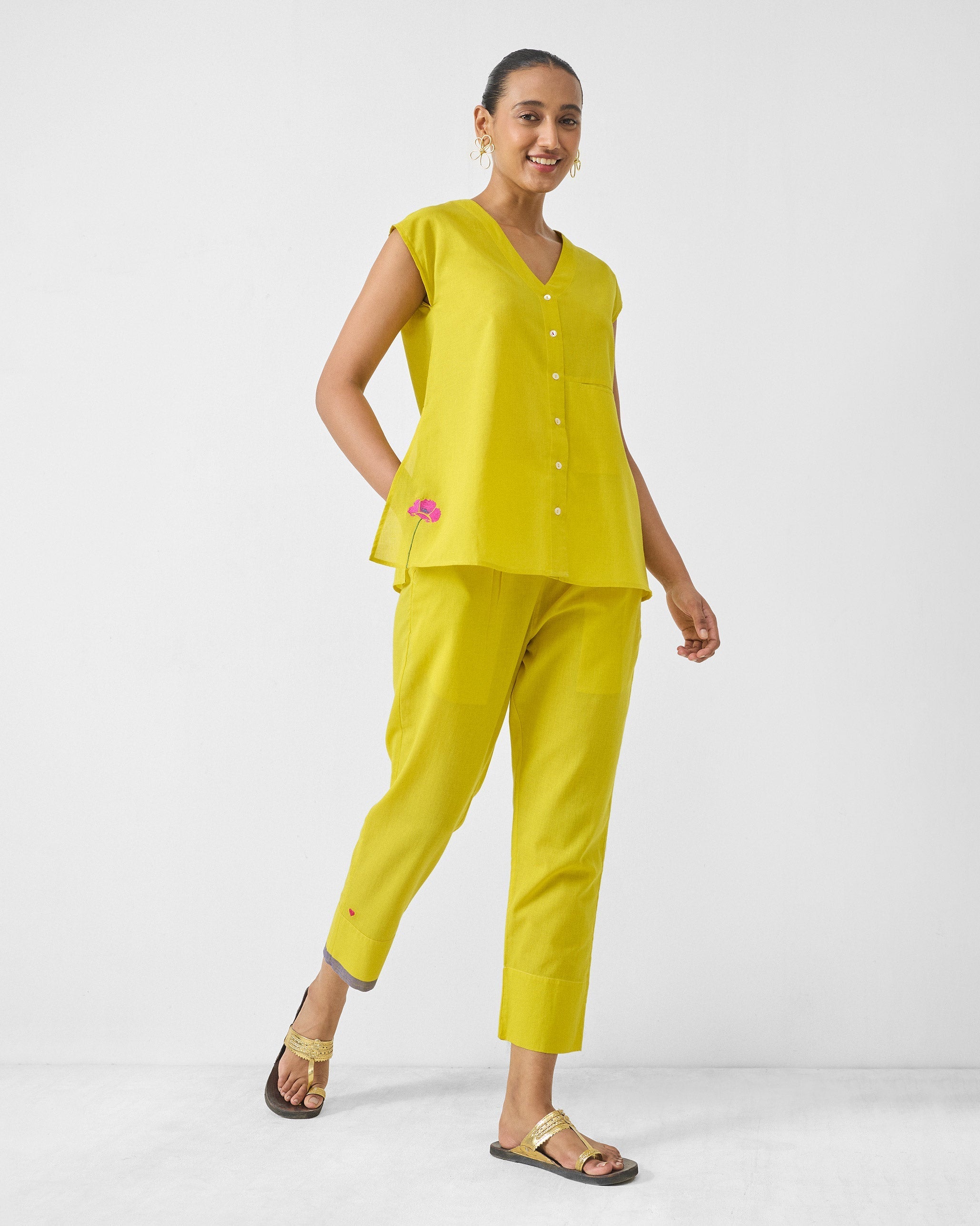Madagascar Pants - Chartreuse
