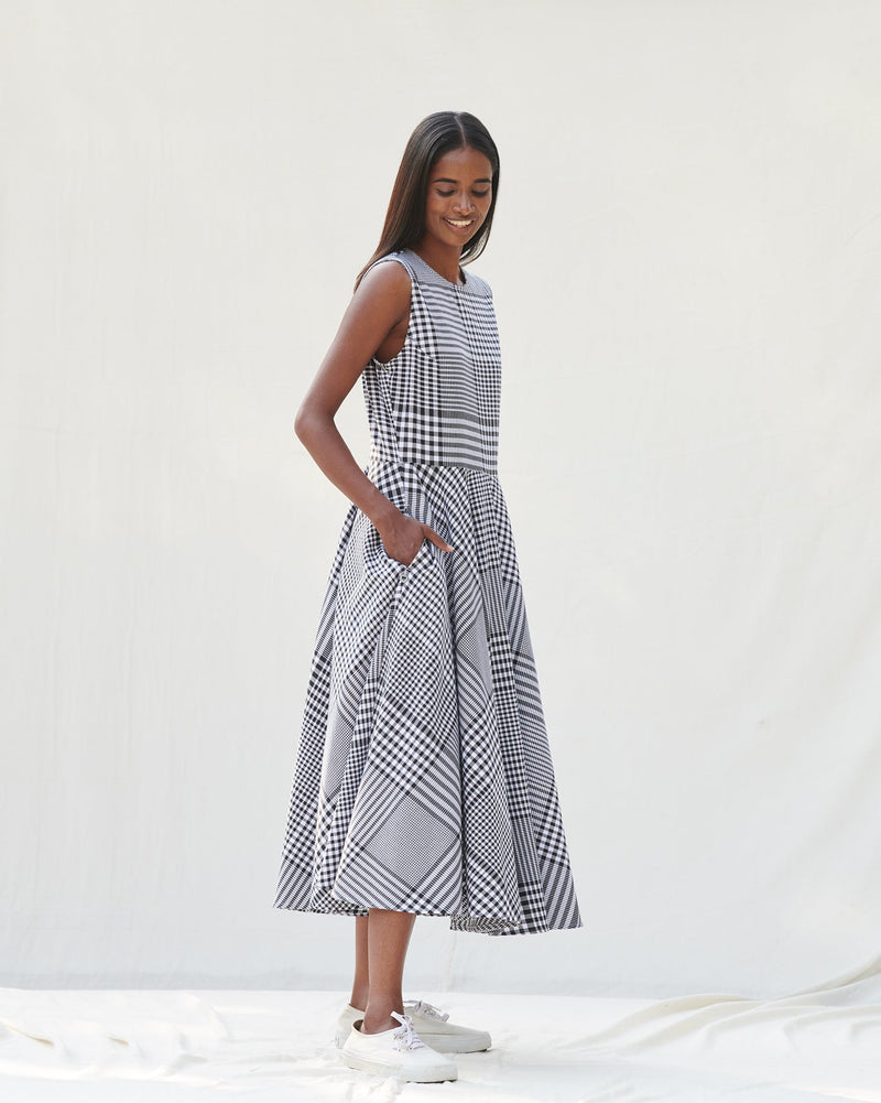 Yoroi Dress - Black & White