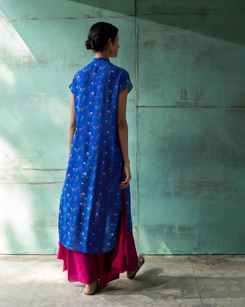 Short Sleeve kurta - Blue