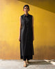 Sleeveless kurta - Black & Gold