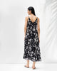 V-Neck Strappy Dress - Ivory & Black