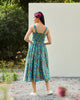 Strappy Smocked Dress - Multi Color