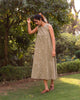 Side Elastic Dress - Tan