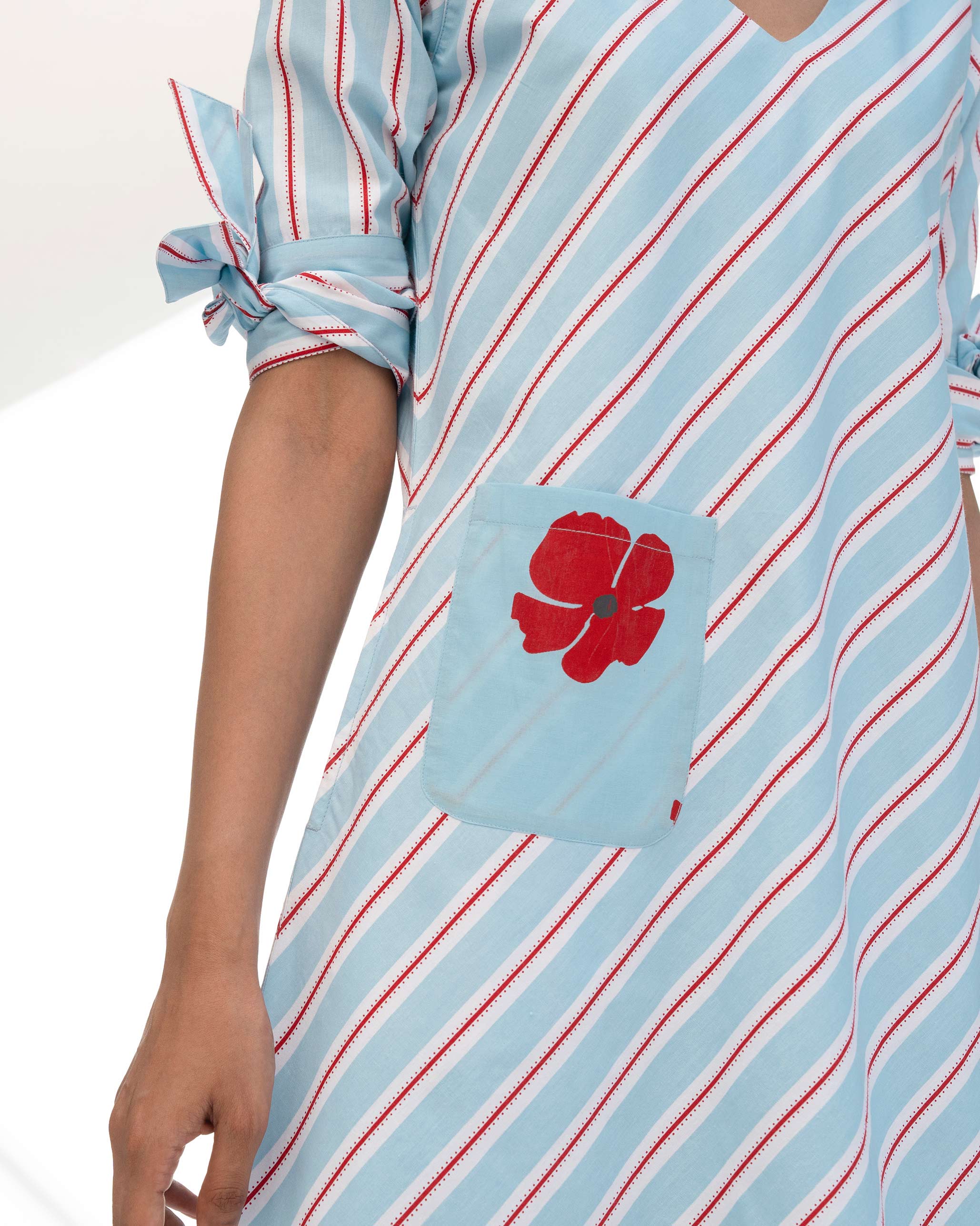 Shift Pocket Dress - Blue