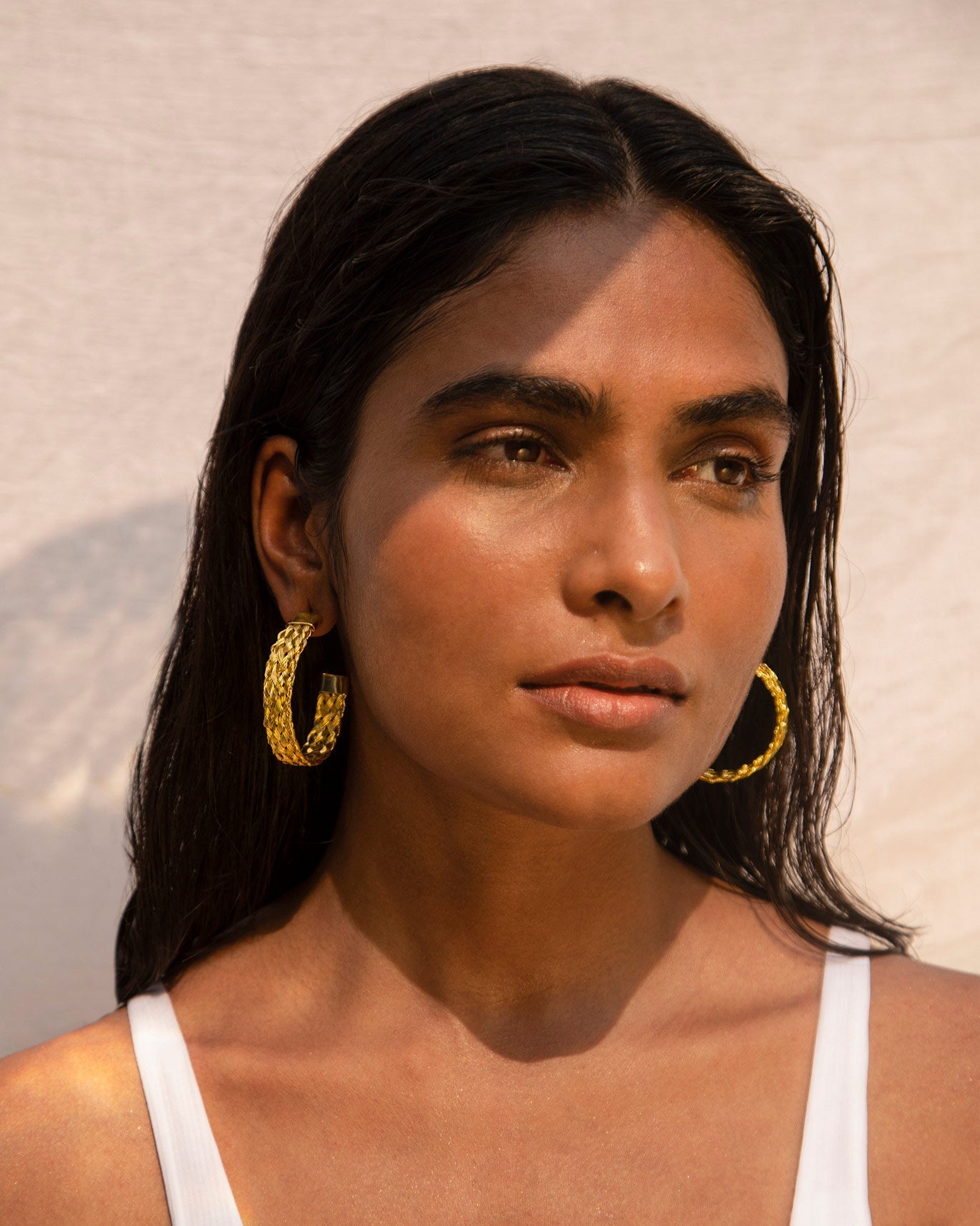 Sea Shore Hoops - Gold