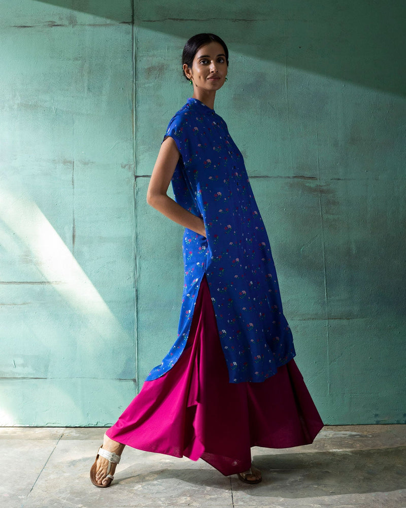 Short Sleeve kurta - Blue