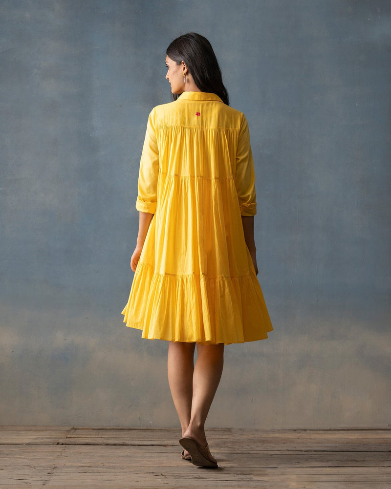 Tier Dress - Yellow