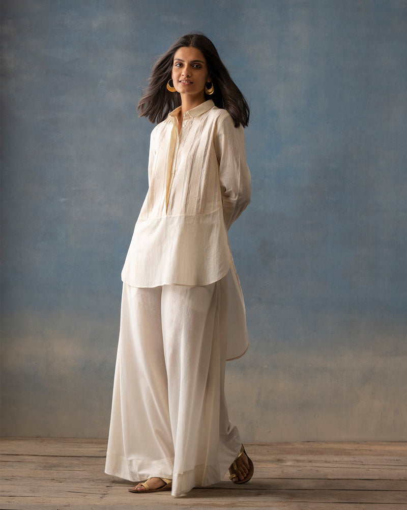 Uneven Hem Top - Ivory
